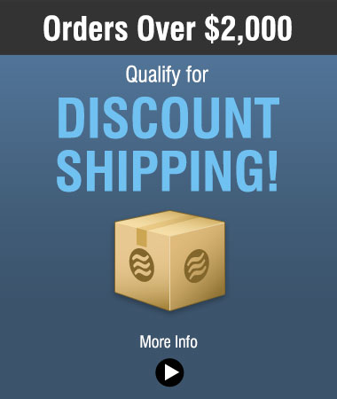 Discount shipping for orders over $2000
