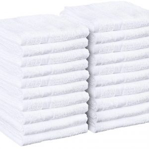 Bath Towel. 100% Cotton. White. 20" x  40". 4.0 lbs. $12.39/Dozen. 10 Dozen/Case.